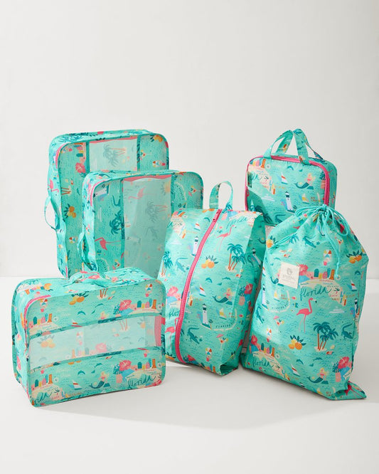 Tommy Bahama Greetings from Florida Packing Cube 6-Piece Set