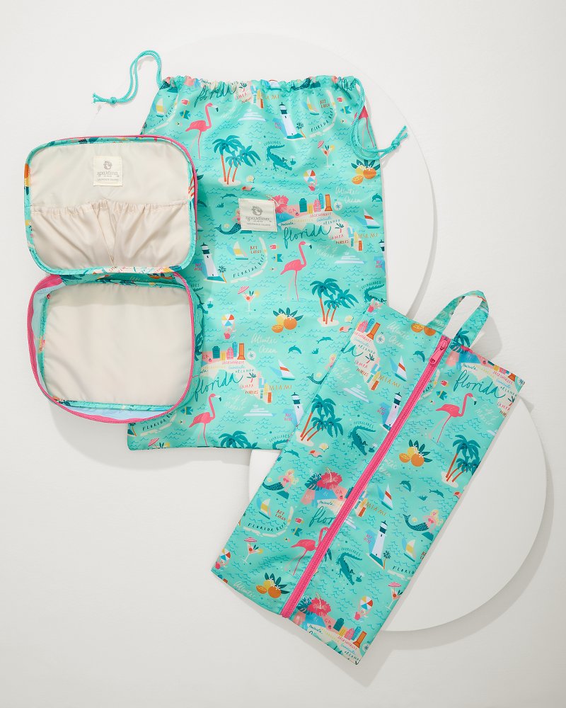 Tommy Bahama Greetings from Florida Packing Cube 6-Piece Set