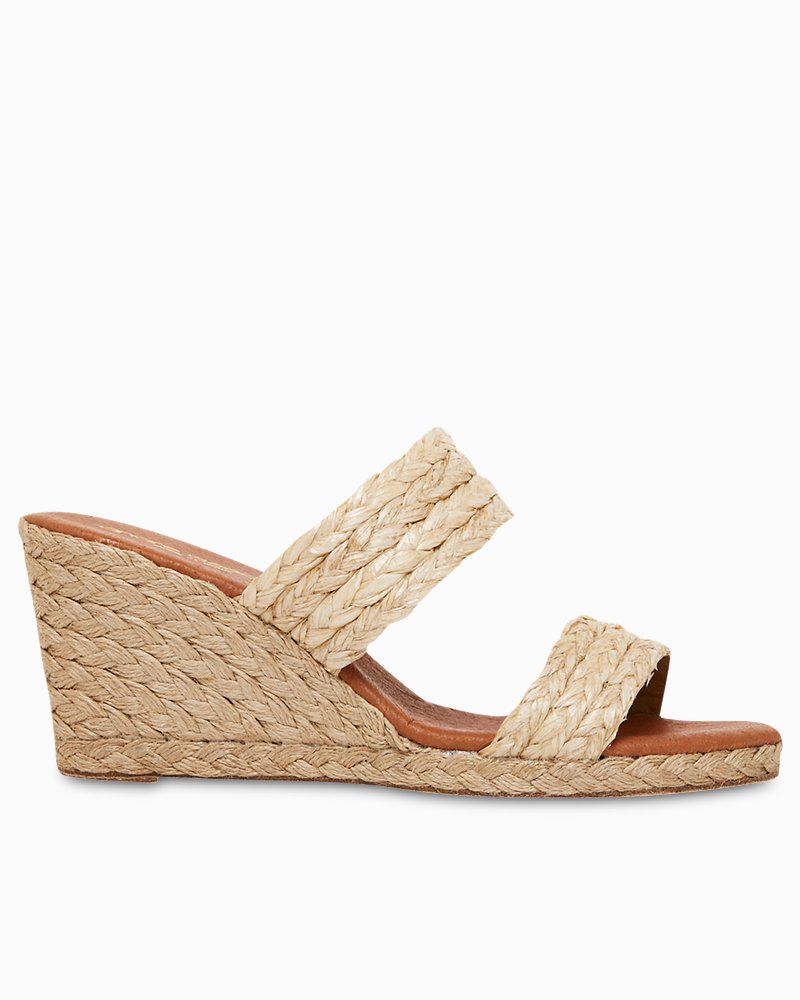 Tommy Bahama André Assous Nolita Braided Raffia Wedge Sandals