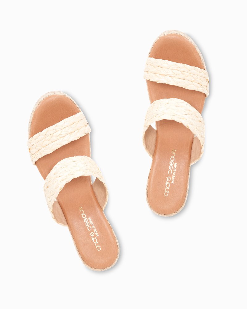 Tommy Bahama André Assous Nolita Braided Raffia Wedge Sandals