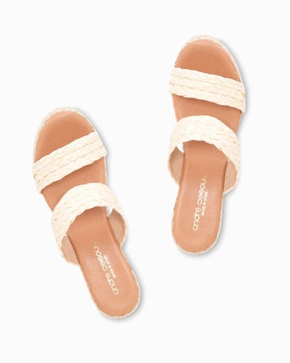 Tommy Bahama André Assous Nolita Braided Raffia Wedge Sandals