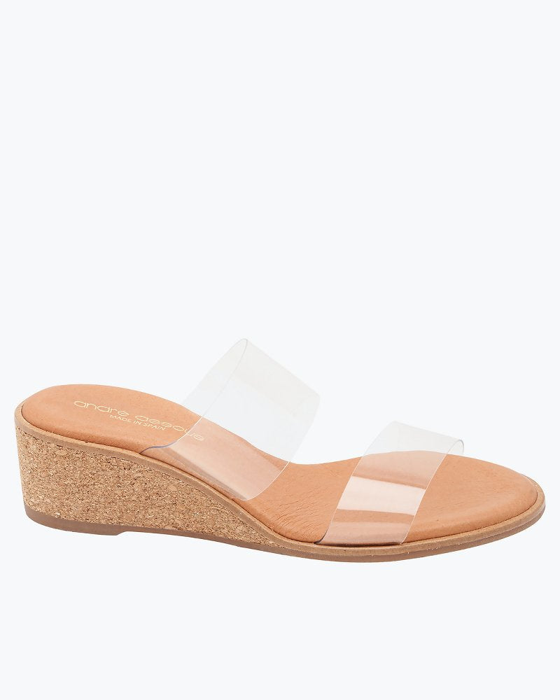 Tommy Bahama André Assous Gwenn Clear Wedge Sandals