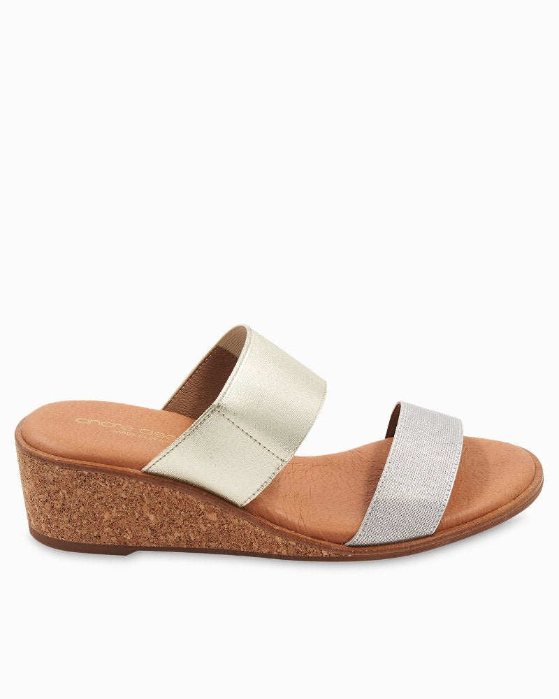 Tommy Bahama André Assous Gwenn Elastic Wedge Sandals