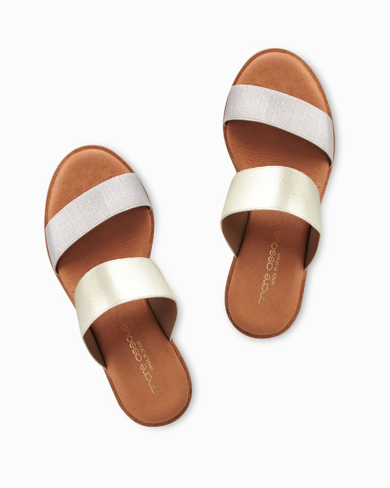 Tommy Bahama André Assous Gwenn Elastic Wedge Sandals