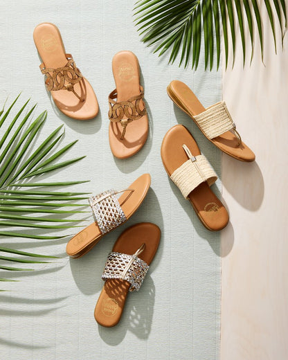 Tommy Bahama André Assous Nice Featherweights™ Metallic Sandals