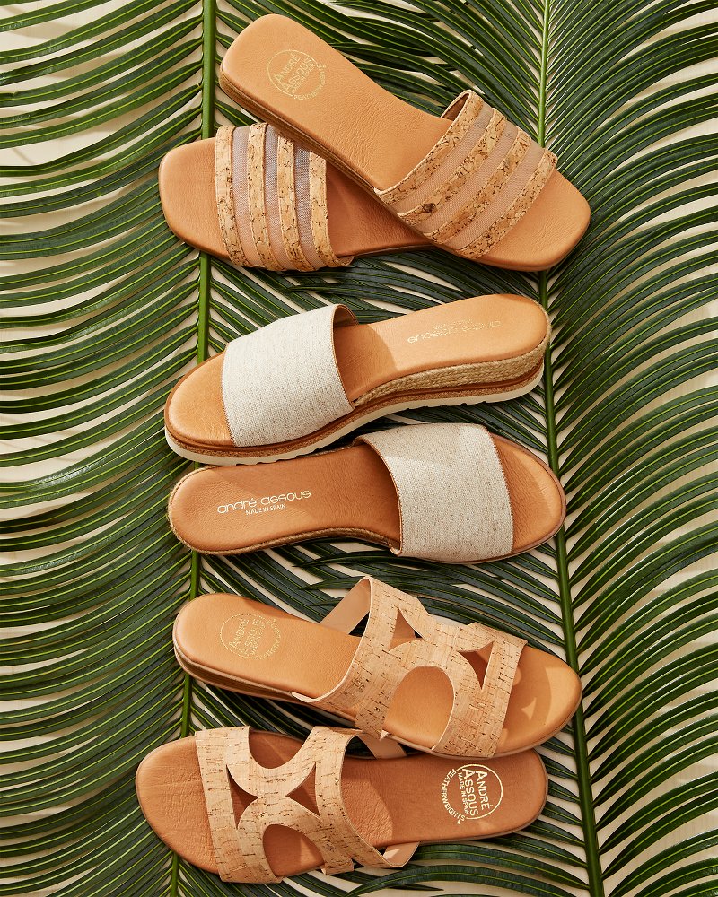 Tommy Bahama André Assous Kaila Cork & Mesh Sandals