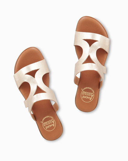 Tommy Bahama André Assous Nailea Metallic Cork Sandals