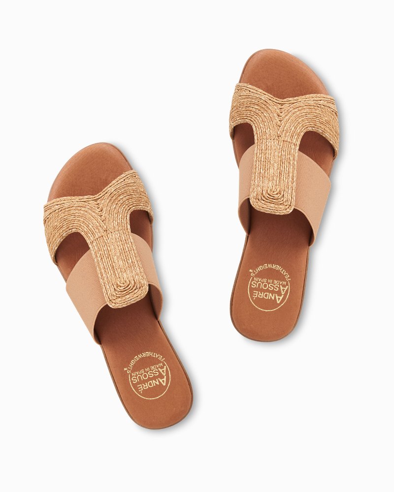 Tommy Bahama André Assous Noor Raffia Stretch Sandals