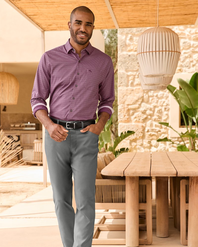 Tommy Bahama Big & Tall On Par IslandZone® Flat-Front Pants