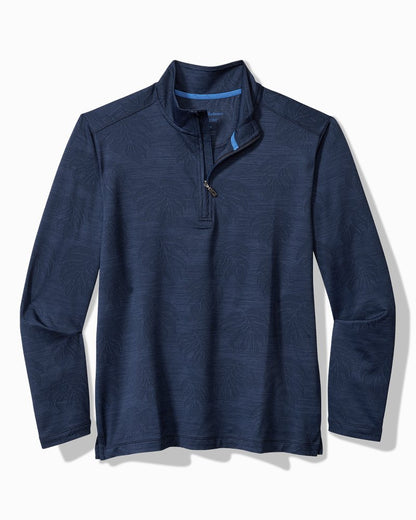 Tommy Bahama Big & Tall Monstera Fade IslandZone® Half-Zip Sweatshirt