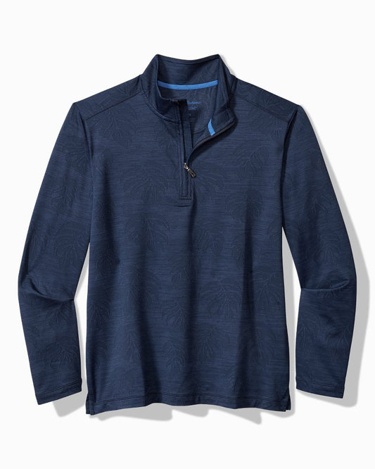 Tommy Bahama Big & Tall Monstera Fade IslandZone® Half-Zip Sweatshirt