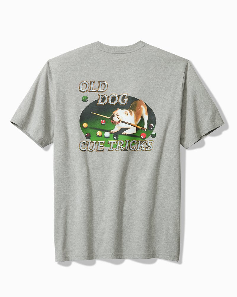 Tommy Bahama Big & Tall Old Dog, Cue Tricks Graphic Pocket T-Shirt