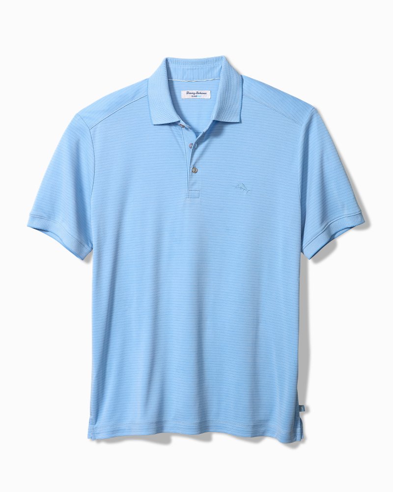 Tommy Bahama Big & Tall Bay Stripe IslandZone® Polo
