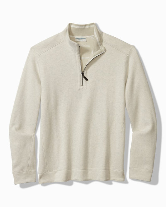 Tommy Bahama Big & Tall Flip Coast Reversible Half-Zip Sweatshirt