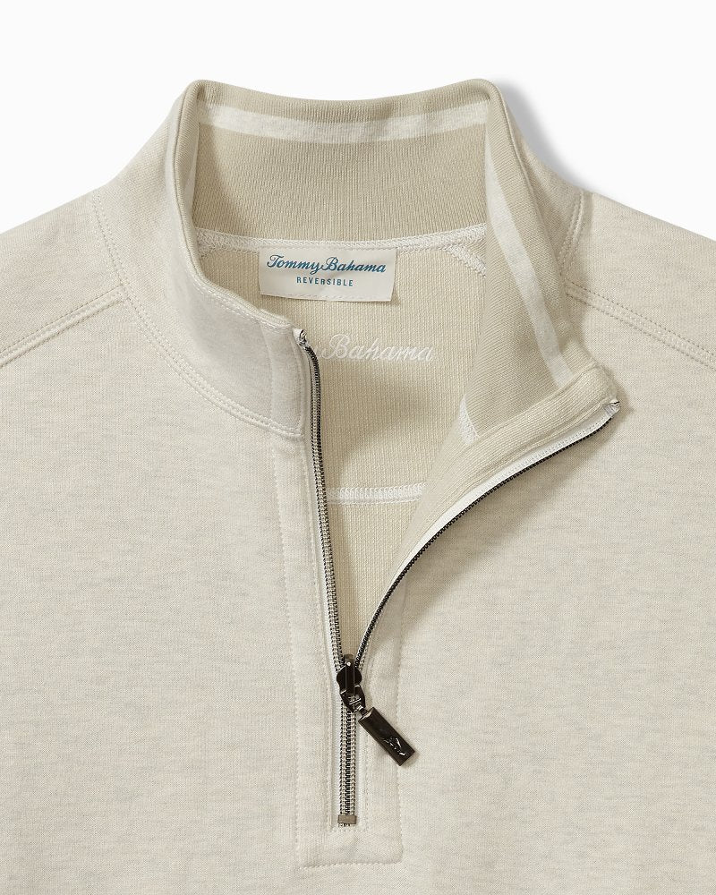 Tommy Bahama Big & Tall Flip Coast Reversible Half-Zip Sweatshirt