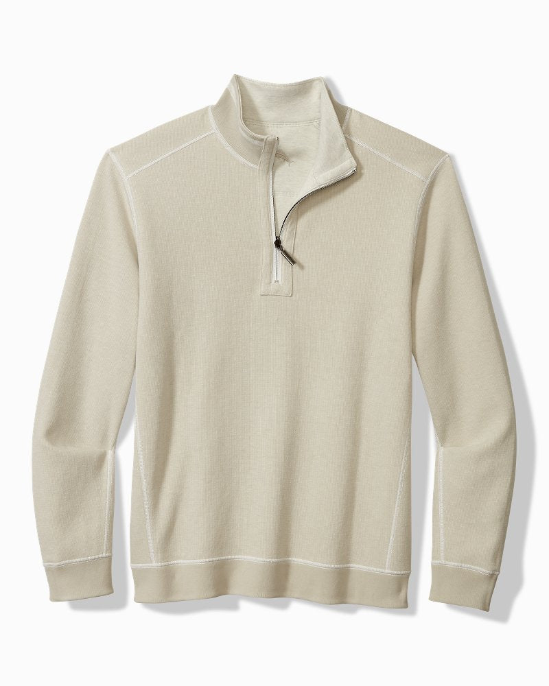 Tommy Bahama Big & Tall Flip Coast Reversible Half-Zip Sweatshirt
