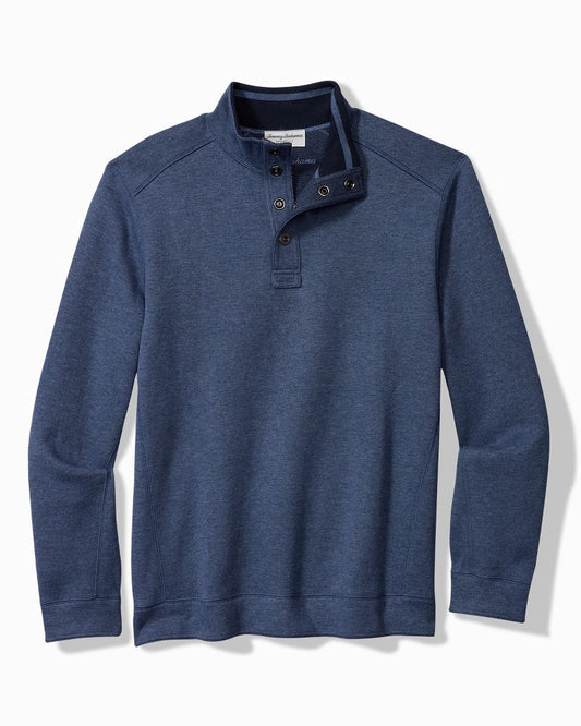 Tommy Bahama Big & Tall Flip Coast Reversible Snap Mock Sweatshirt