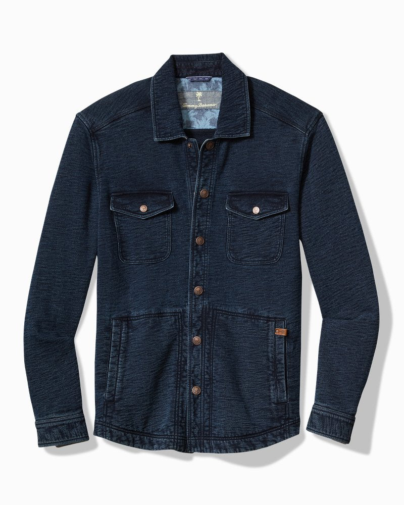 Tommy Bahama Big & Tall Indigo Paradise CPO Shirt Jacket
