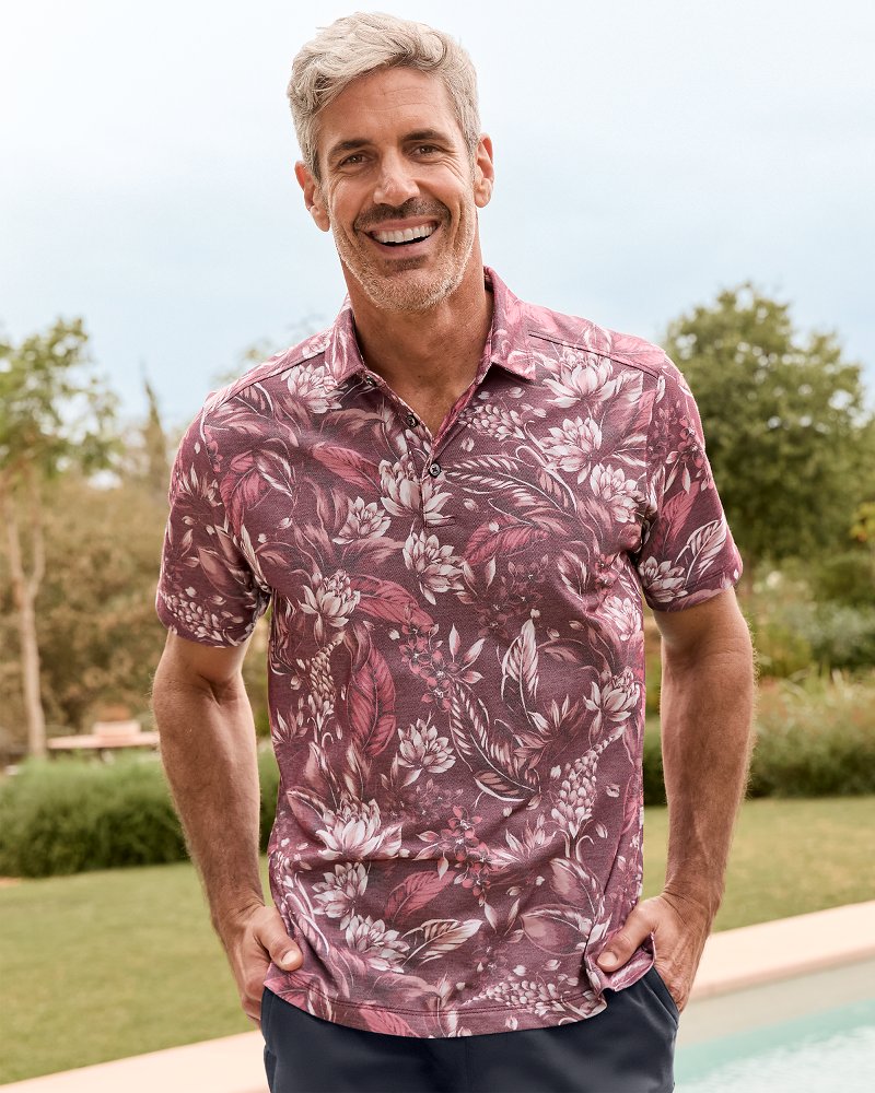 Tommy Bahama Big & Tall Midnight Excursions IslandZone® Polo