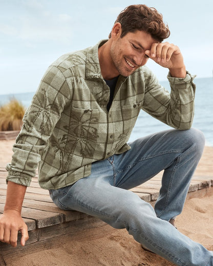 Tommy Bahama Big & Tall Fireside Palm Springs Stretch Flannel Shirt