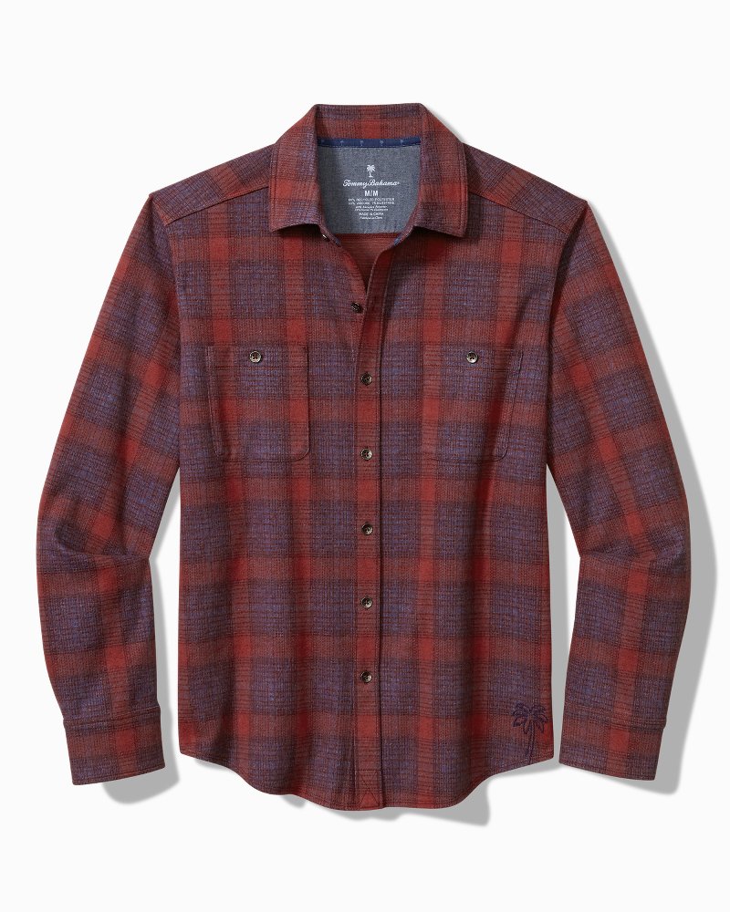 Tommy Bahama Big & Tall Fireside San Miguel Stretch Flannel Shirt
