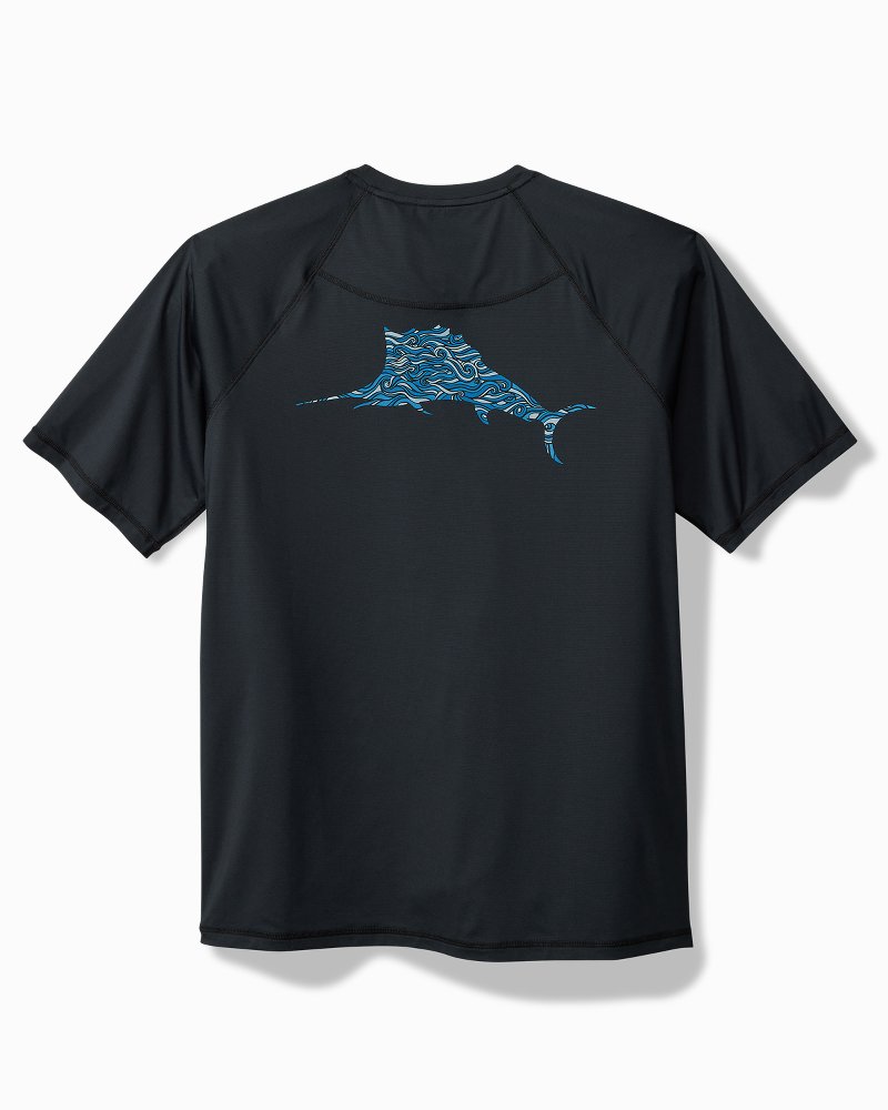 Tommy Bahama Big & Tall Chill Time Surf IslandZone® Short-Sleeve Rash Guard