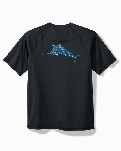 Tommy Bahama Big & Tall Chill Time Surf IslandZone® Short-Sleeve Rash Guard