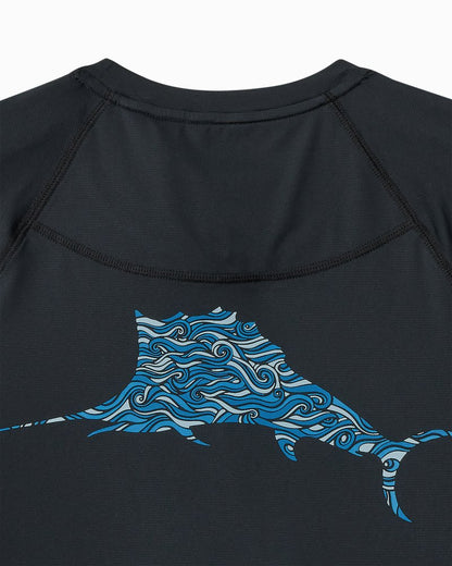 Tommy Bahama Big & Tall Chill Time Surf IslandZone® Short-Sleeve Rash Guard