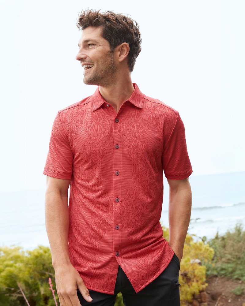 Tommy Bahama Big & Tall Palm Coast Cascade Vines IslandZone® Knit Shirt