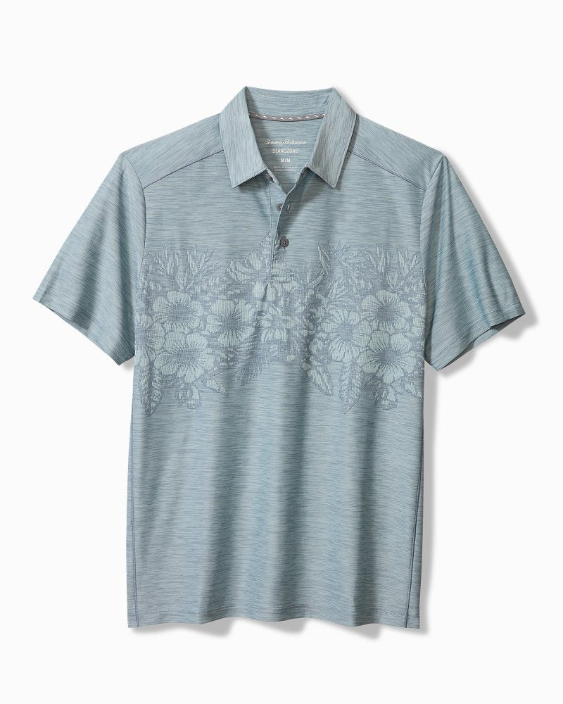Tommy Bahama Big & Tall Palm Coast Hibiscus Border IslandZone® Polo