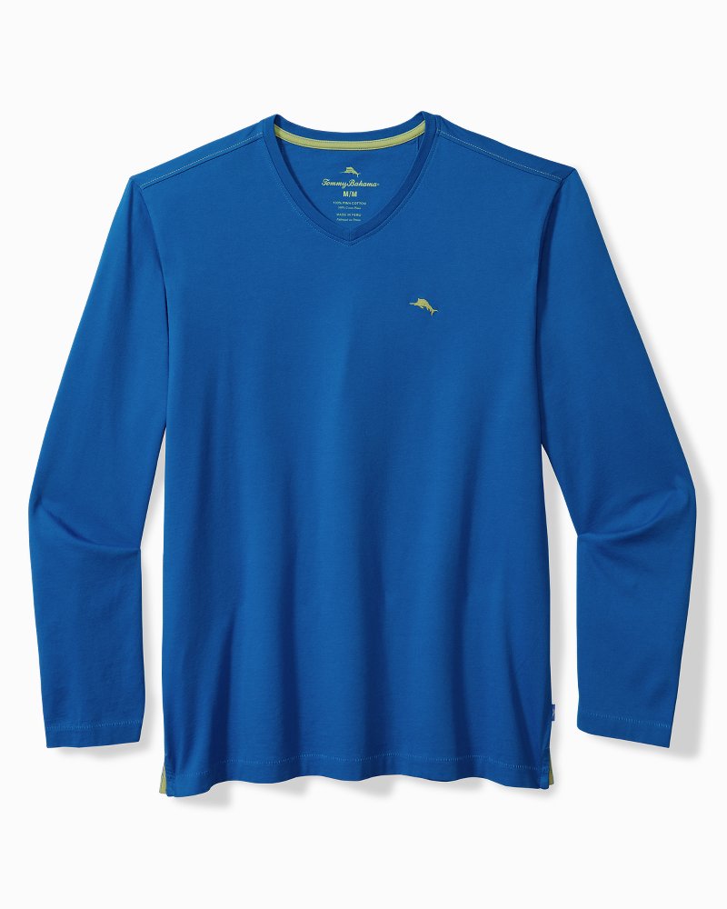 Tommy Bahama Big & Tall Bali Skyline V-Neck Long-Sleeve T-Shirt