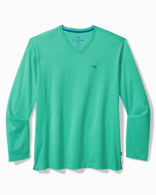 Tommy Bahama Big & Tall Bali Skyline V-Neck Long-Sleeve T-Shirt
