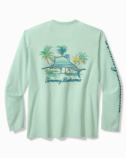 Tommy Bahama Big & Tall Marlin Mirage Lux Long-Sleeve T-Shirt