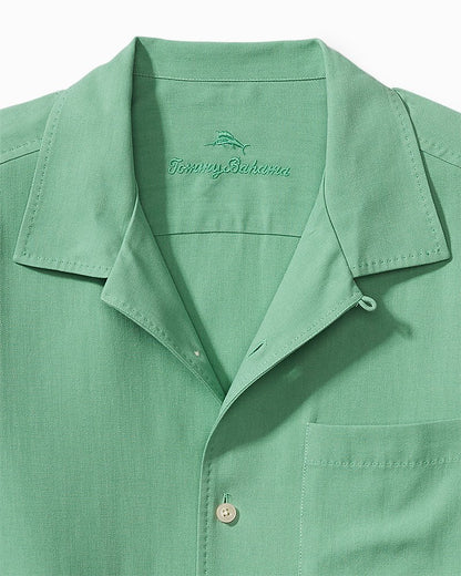 Tommy Bahama Big & Tall Hawaiian Herringbone Camp Shirt