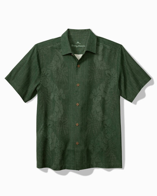 Tommy Bahama Big & Tall Bali Border Silk Camp Shirt