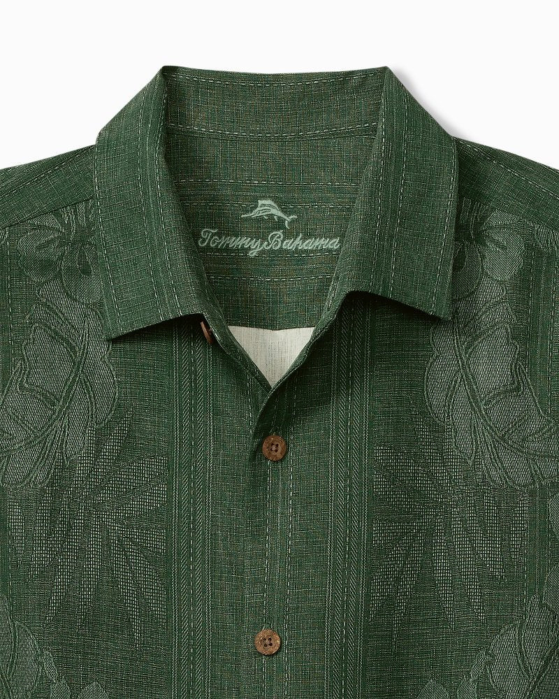 Tommy Bahama Big & Tall Bali Border Silk Camp Shirt