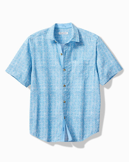 Tommy Bahama Big & Tall Coconut Point Fleur De Geo IslandZone® Camp Shirt
