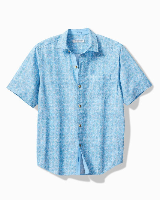 Tommy Bahama Big & Tall Coconut Point Fleur De Geo IslandZone® Camp Shirt