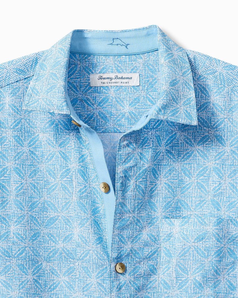 Tommy Bahama Big & Tall Coconut Point Fleur De Geo IslandZone® Camp Shirt