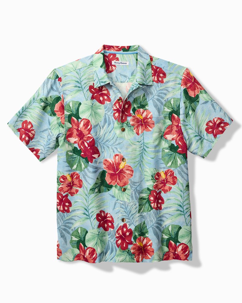 Tommy Bahama Big & Tall Fridas Garden Silk Camp Shirt