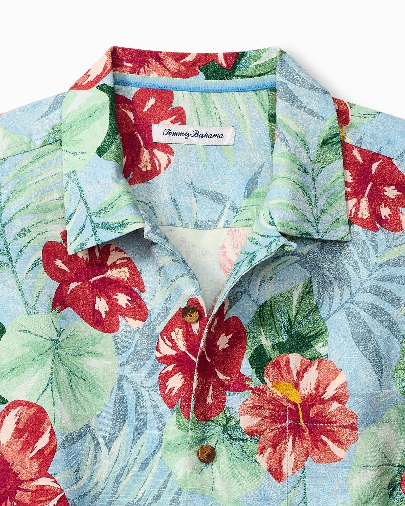 Tommy Bahama Big & Tall Fridas Garden Silk Camp Shirt