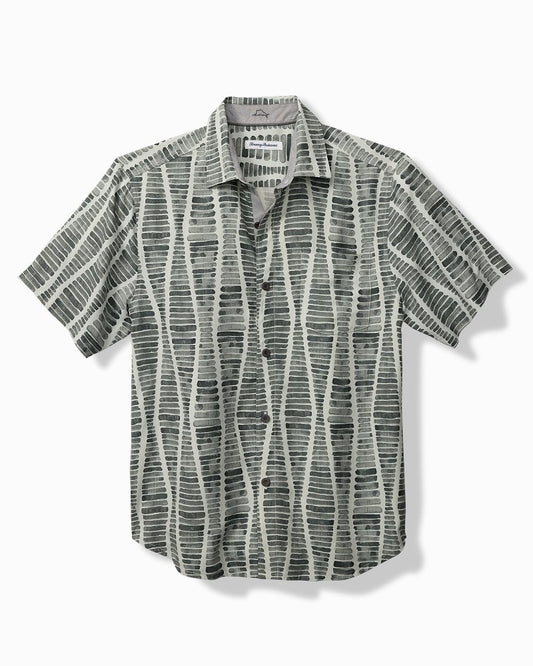 Tommy Bahama Big & Tall Boardwalk Blues Silk Camp Shirt