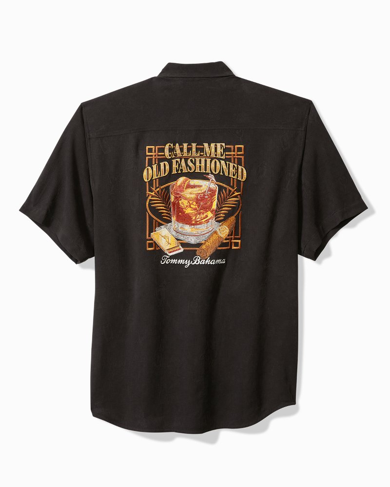 Tommy Bahama Big & Tall Call Me Old Fashioned Silk Camp Shirt