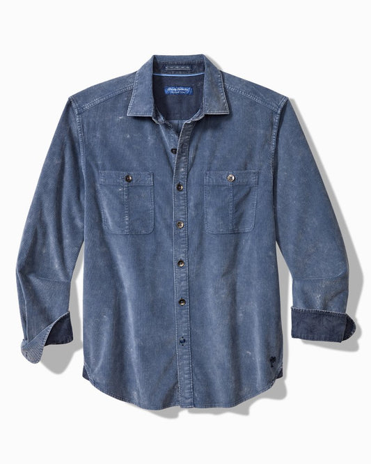 Tommy Bahama Big & Tall Coastline Cord Stretch Sun Fade Double-Pocket Shirt