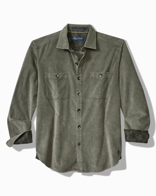 Tommy Bahama Big & Tall Coastline Cord Stretch Sun Fade Double-Pocket Shirt