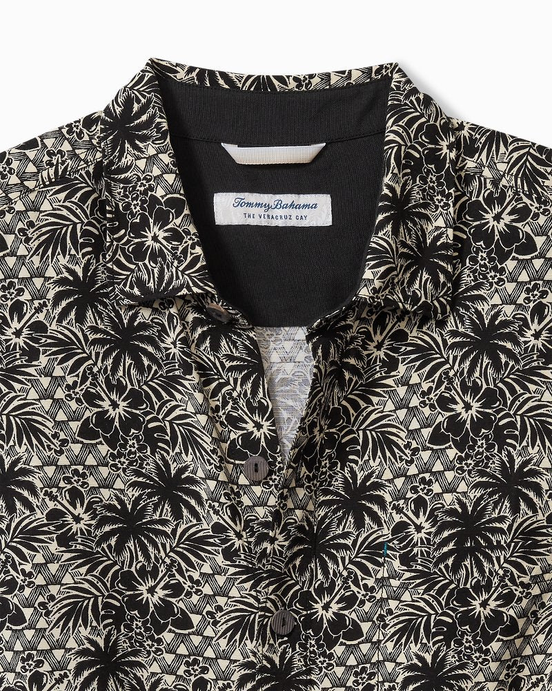 Tommy Bahama Big & Tall Veracruz Cay Palm Cascade Short-Sleeve Shirt