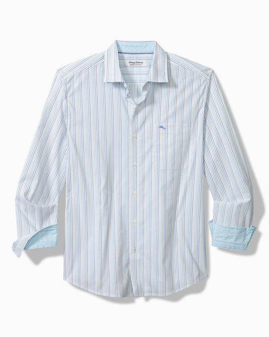 Tommy Bahama Big & Tall Sarasota Stretch Marina Stripe IslandZone® Shirt