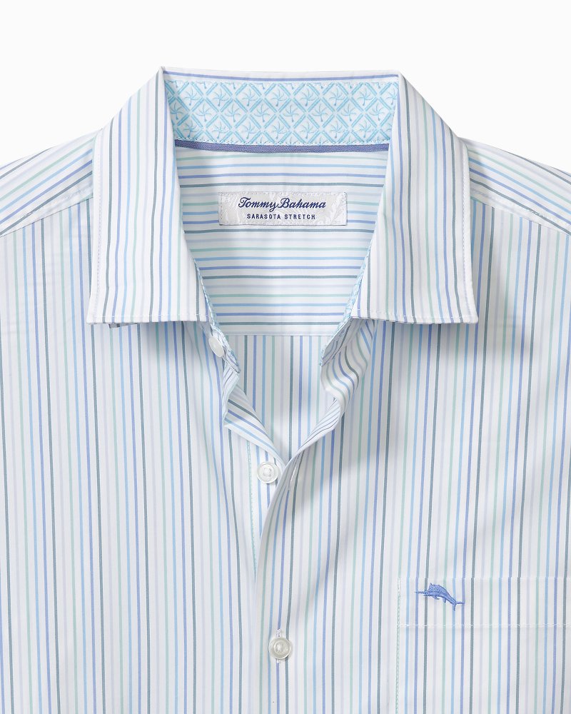 Tommy Bahama Big & Tall Sarasota Stretch Marina Stripe IslandZone® Shirt