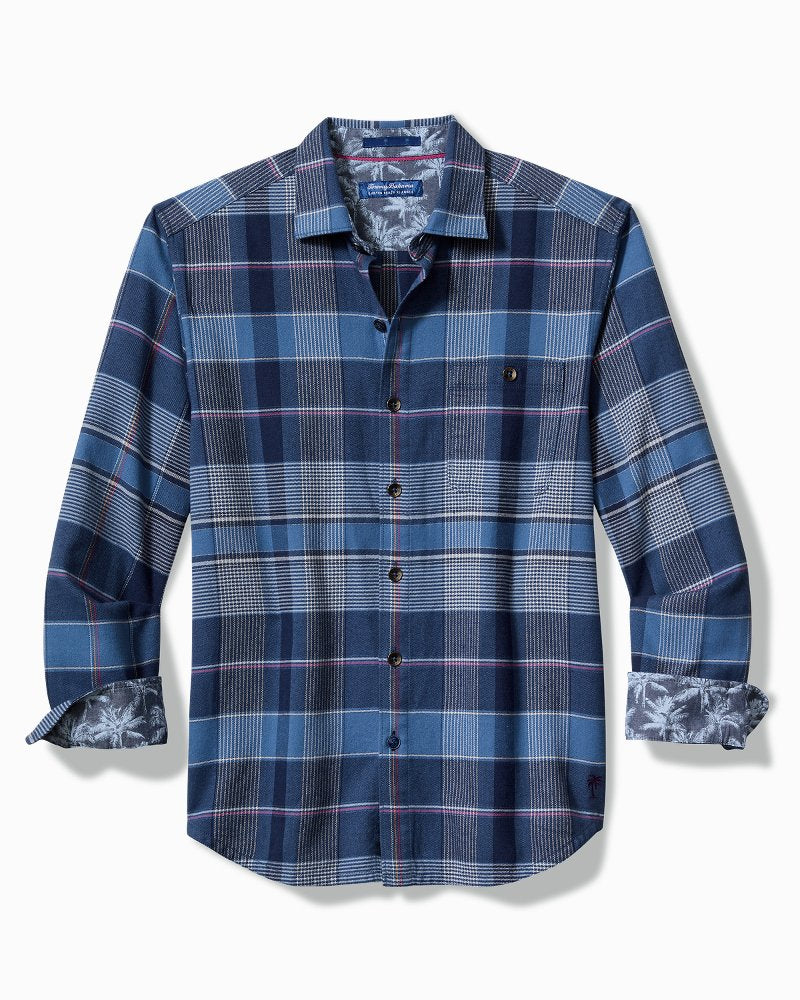 Tommy Bahama Big & Tall Canyon Beach Pebble Cay Plaid Stretch Flannel Shirt