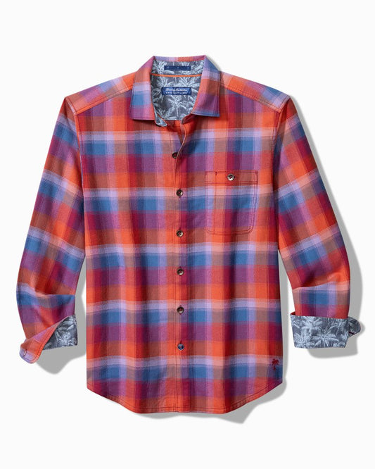 Tommy Bahama Big & Tall Canyon Beach Fireside Check Stretch Flannel Shirt